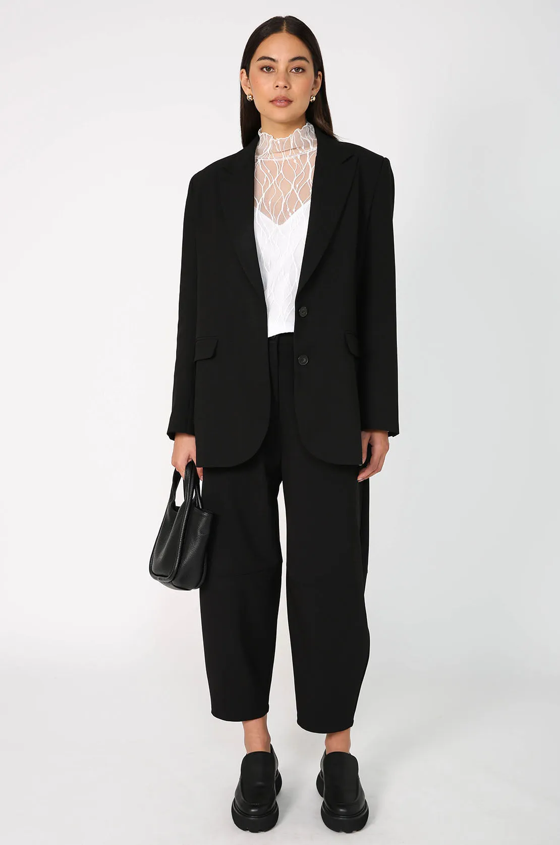 ahead tailored pant / black