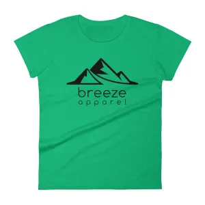 Black logo women's short-sleeved t-shirt (17 colors)