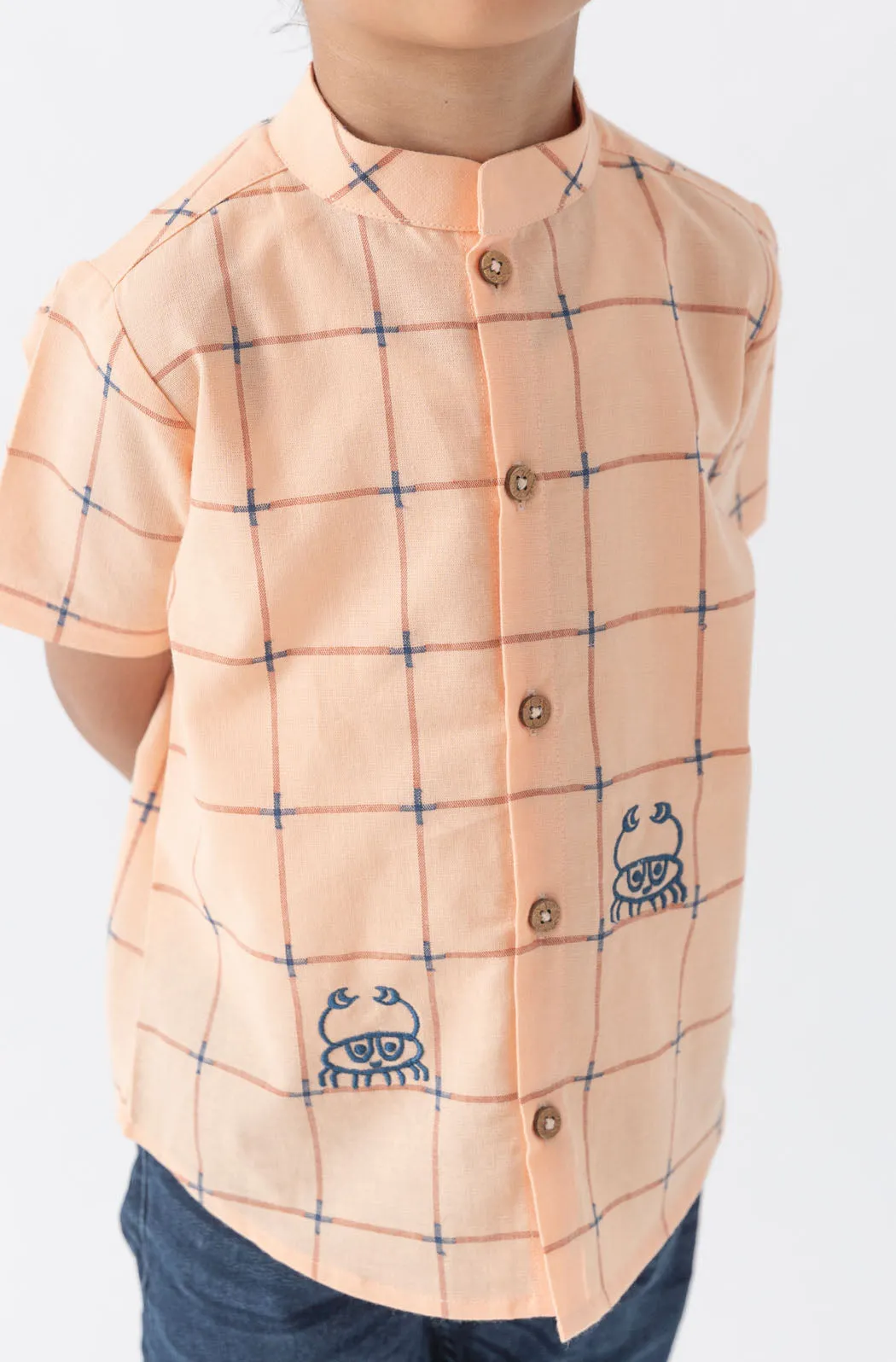 Crab-tastic Shirt - Peach