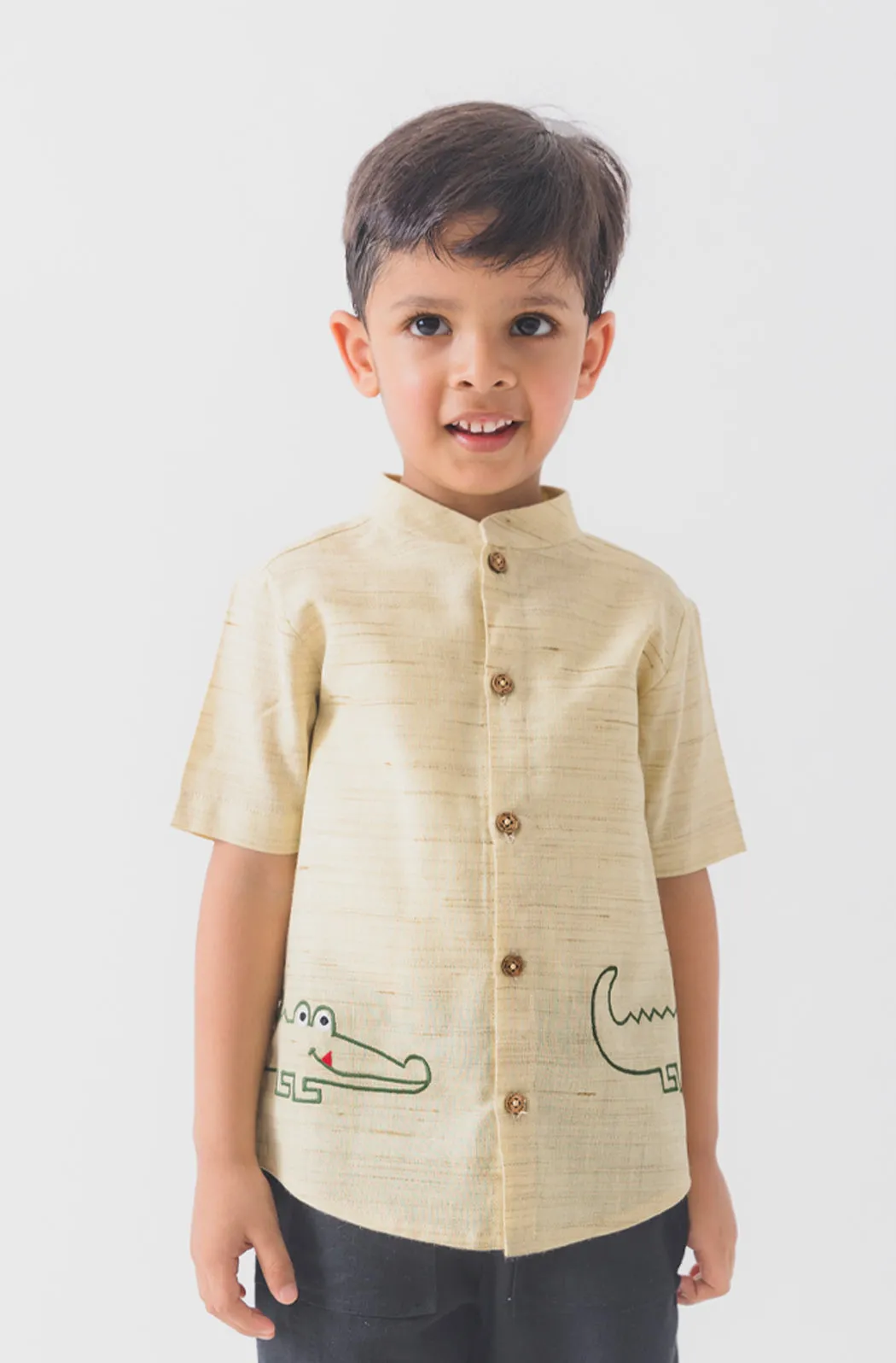 Croc n Roll Shirt - Beige