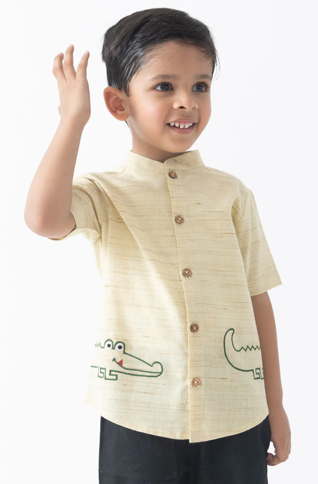Croc n Roll Shirt - Beige