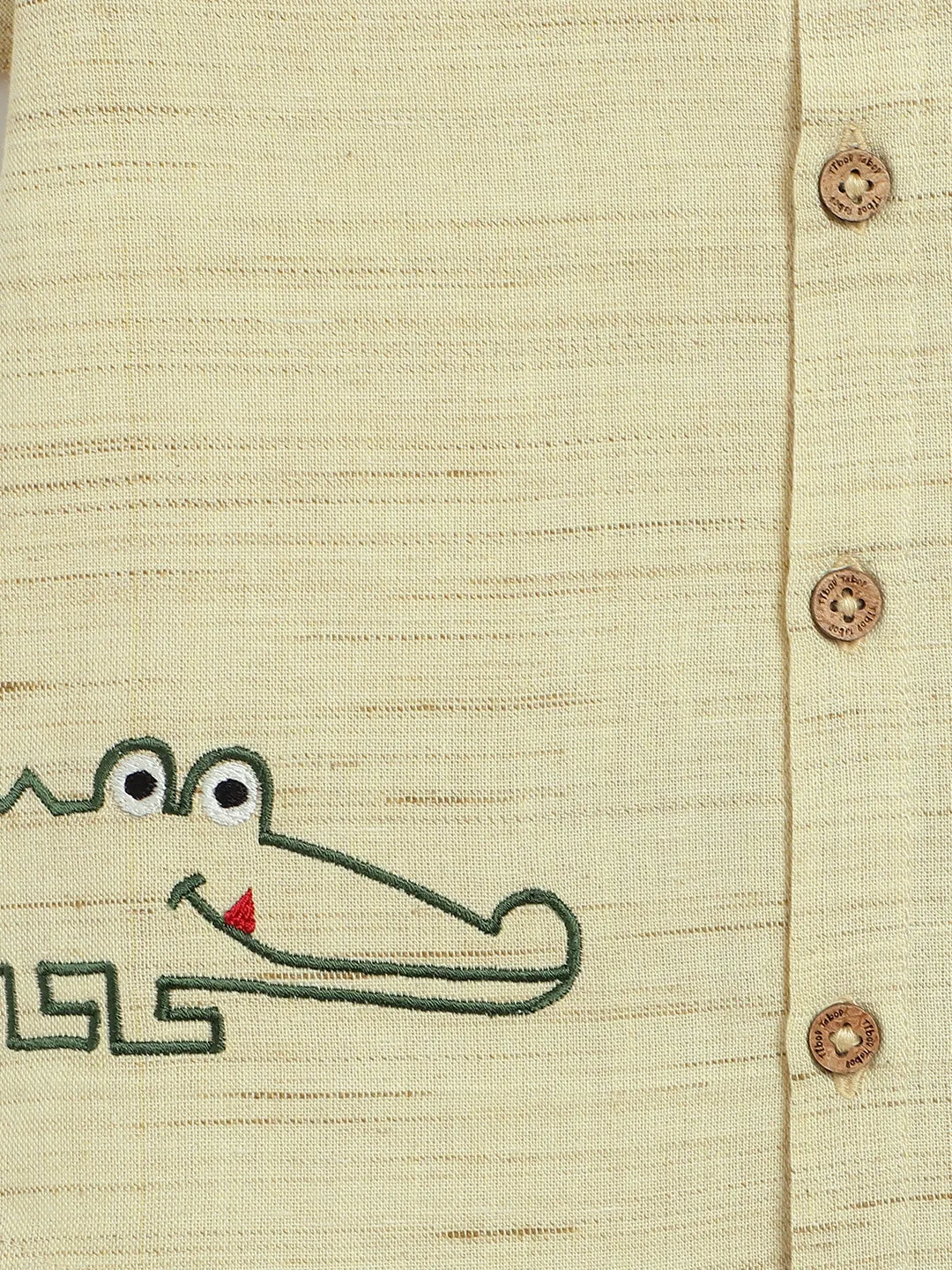 Croc n Roll Shirt - Beige