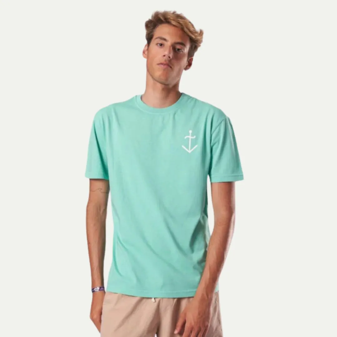 Dantas Logo T-Shirt (Gumdrop Green   Ecru Logo)