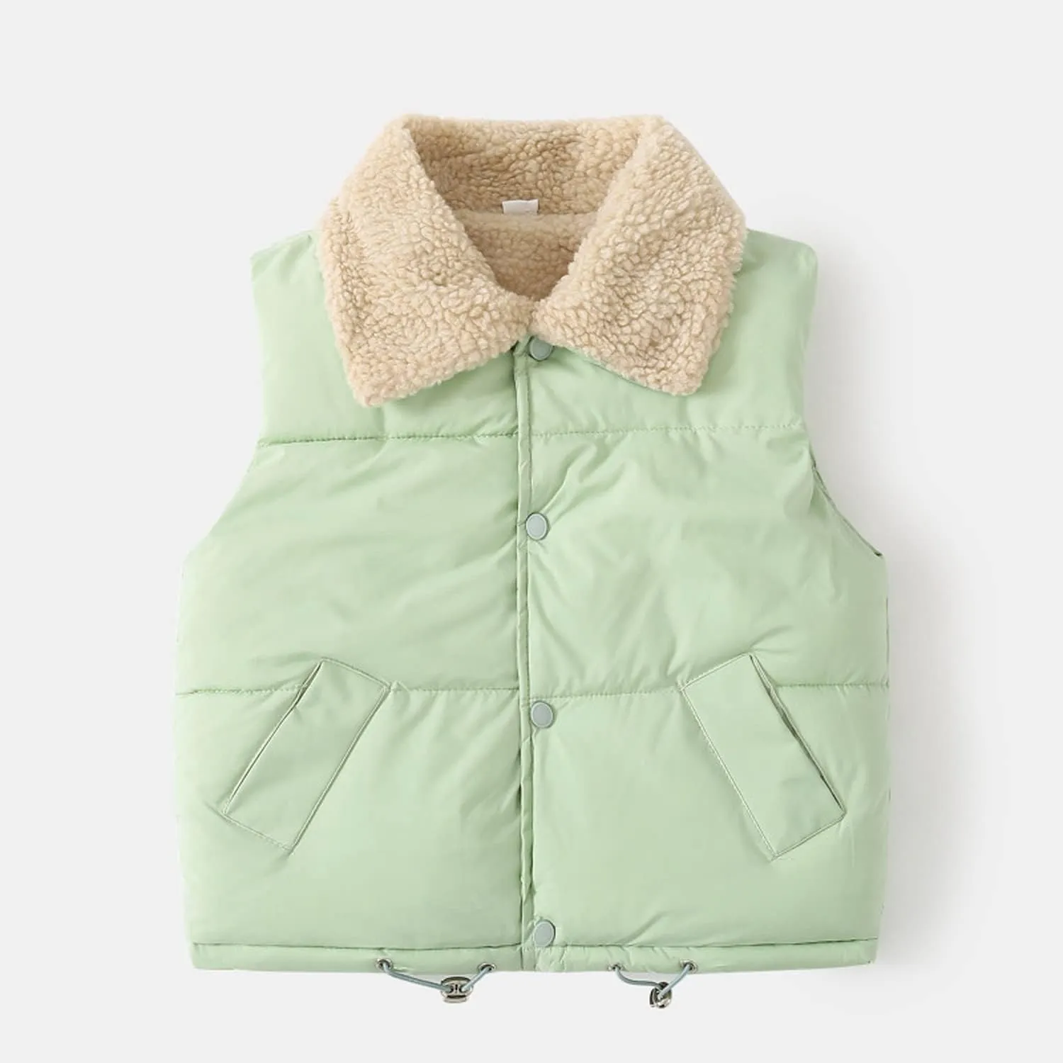 EISHOW Baby Boys Girls Fleece Vest Waistcoat Down Jacket Winter Fuzzy Thick Cotton-Padded Puffer Jacket Sleeveless Coat