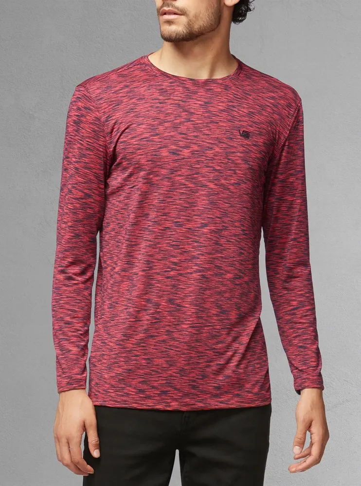 Men's crew neck long sleeve t-shirt