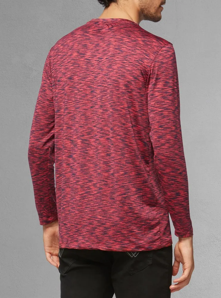 Men's crew neck long sleeve t-shirt