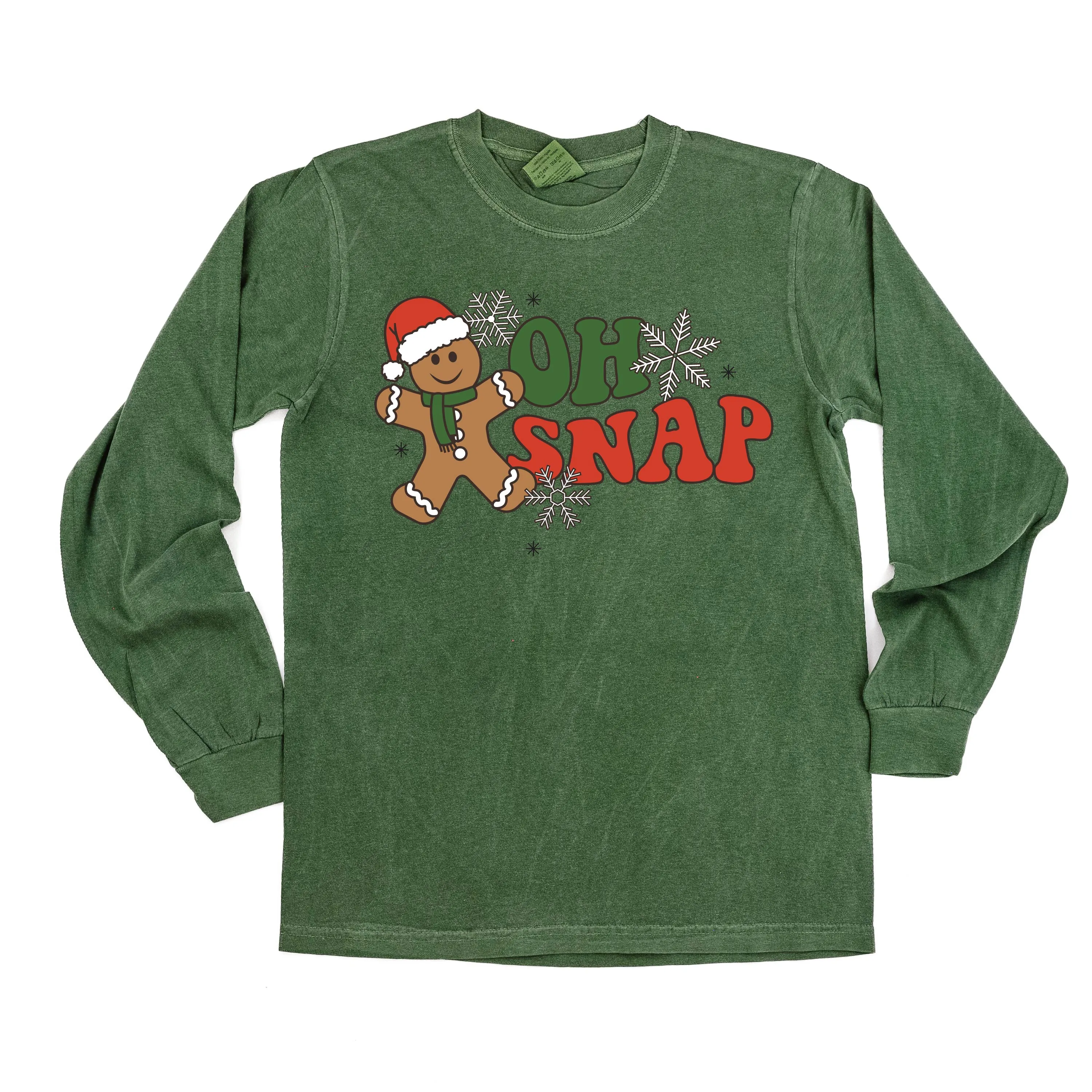 Oh Snap - Gingerbread Man - LONG SLEEVE Comfort Colors Tee
