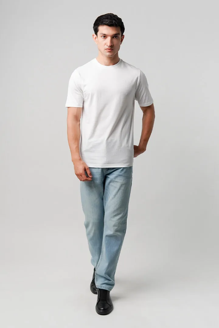 Regular Fit Crew Neck T-Shirt - White