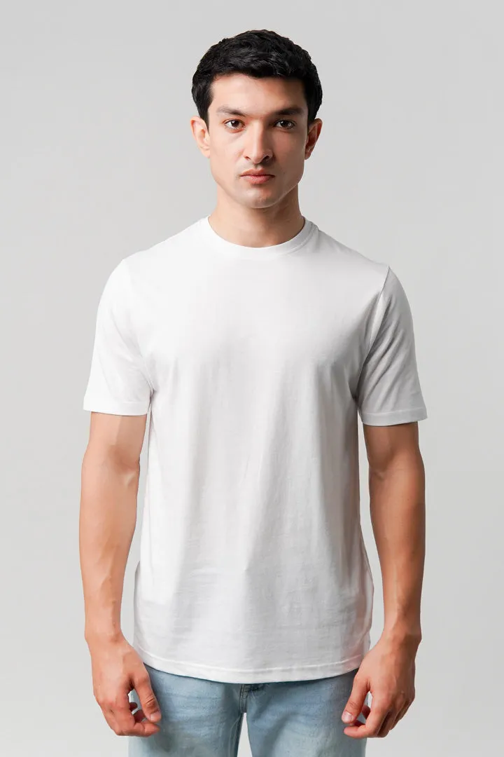 Regular Fit Crew Neck T-Shirt - White