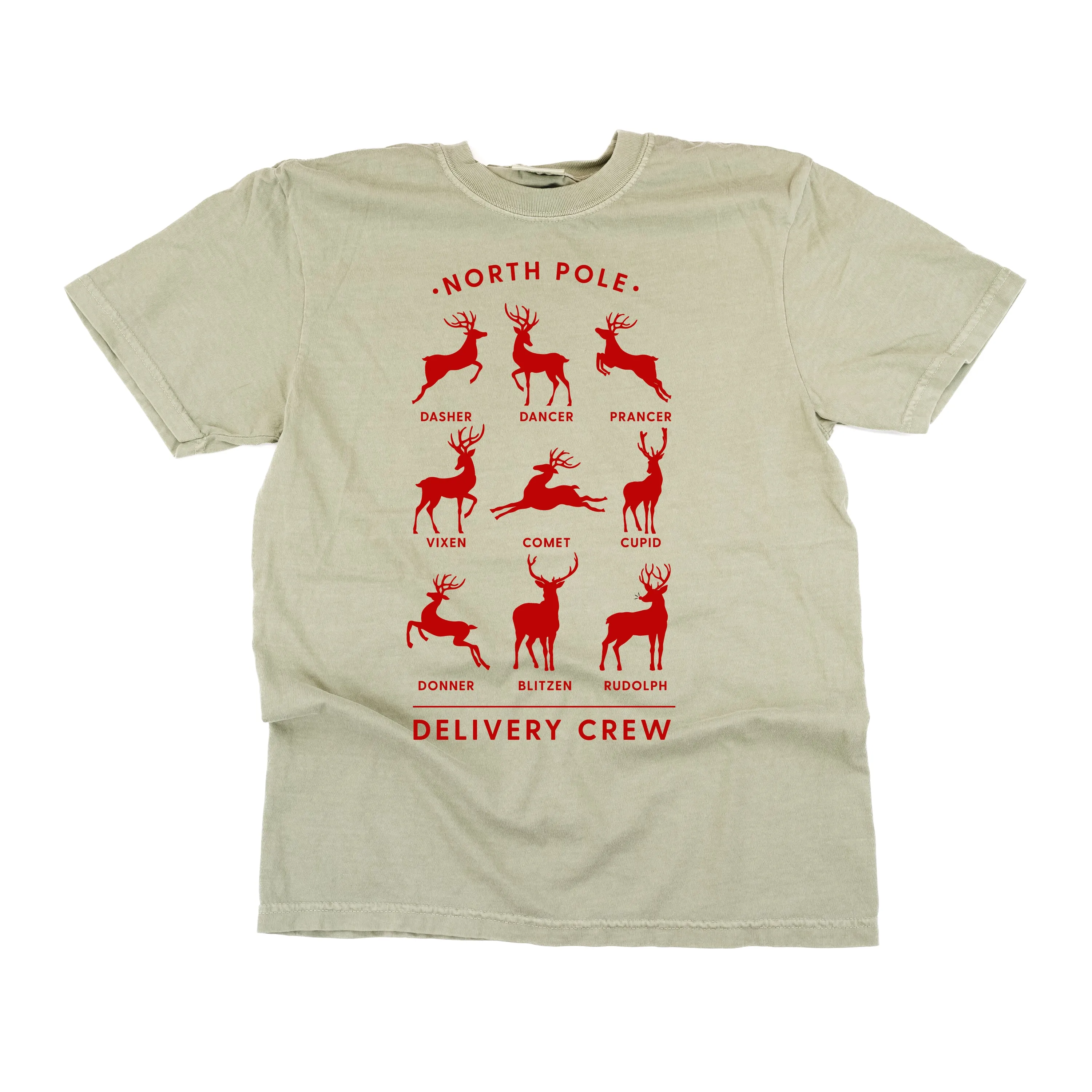 Reindeer - North Pole Delivery Crew - Comfort Colors Tee