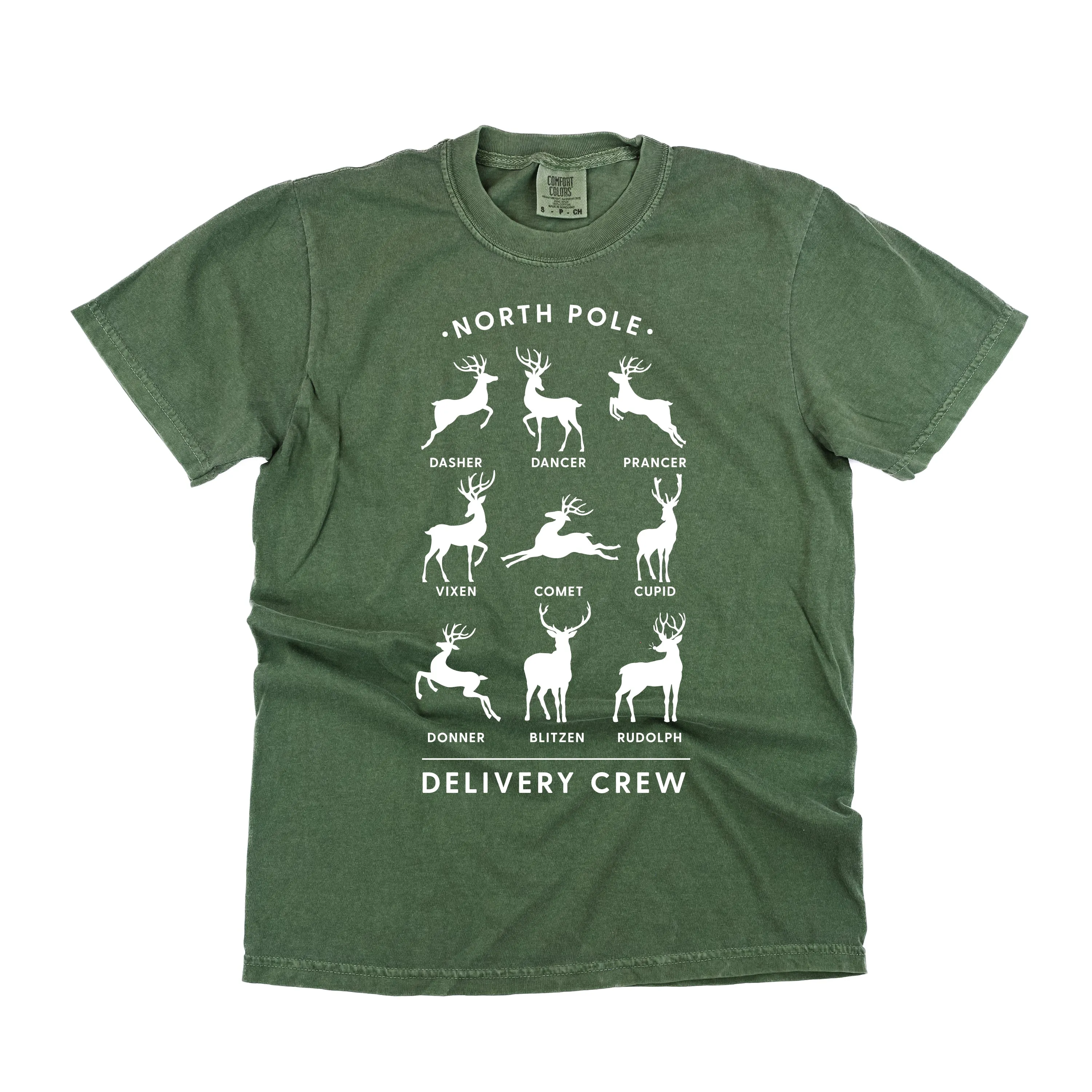 Reindeer - North Pole Delivery Crew - Comfort Colors Tee