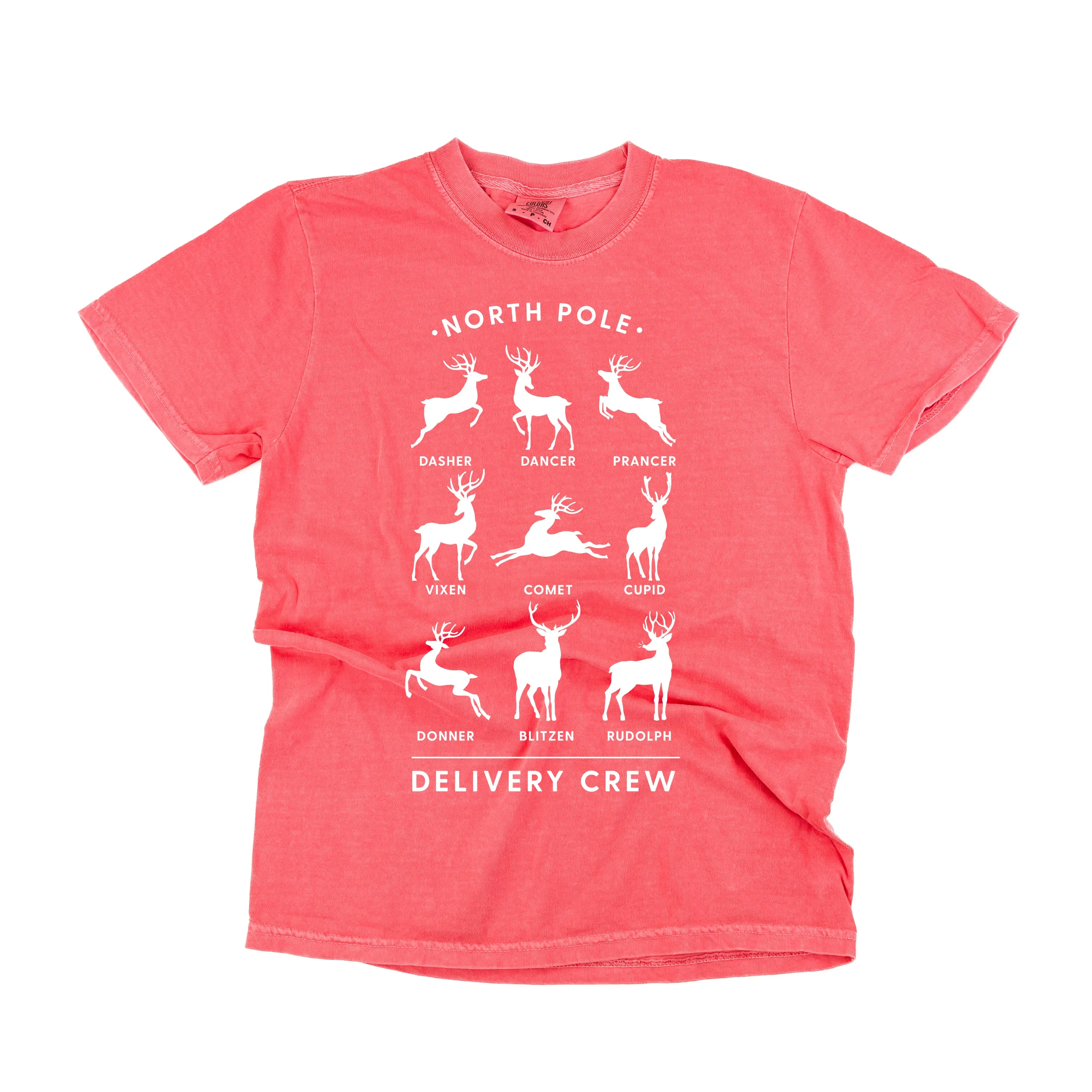 Reindeer - North Pole Delivery Crew - Comfort Colors Tee