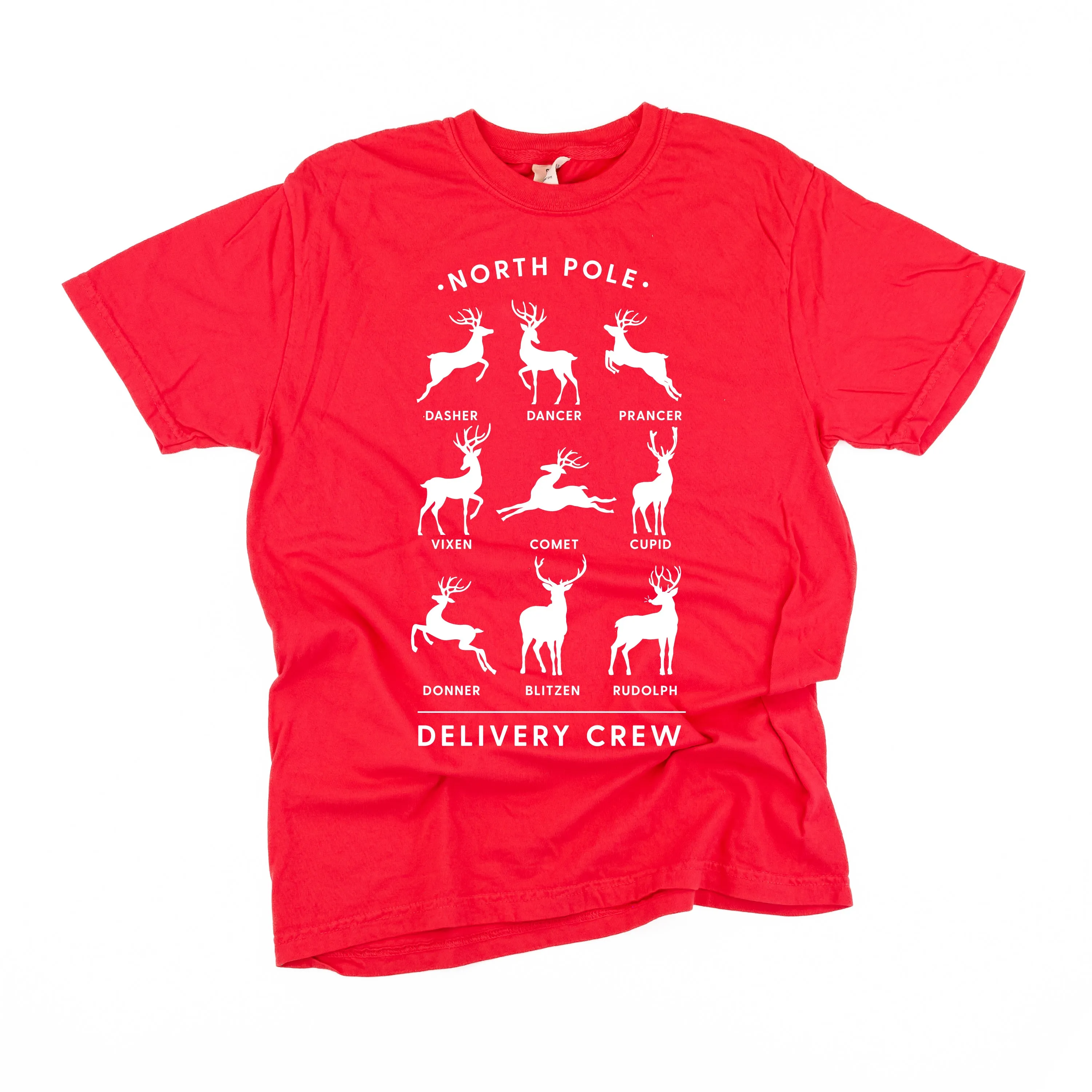 Reindeer - North Pole Delivery Crew - Comfort Colors Tee