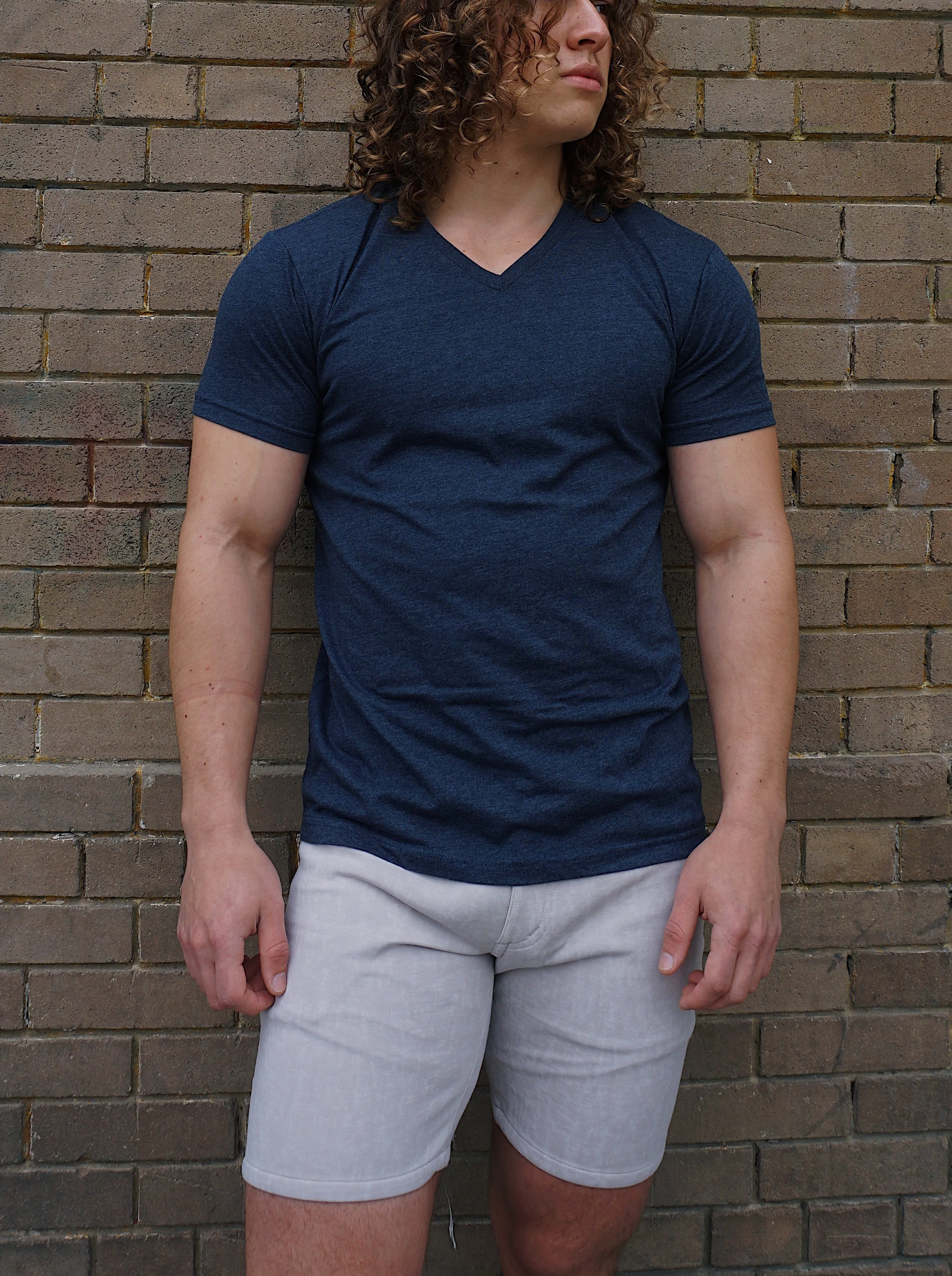 ROLO BASIC V-NECK T-SHIRT MIDNIGHT NAVY