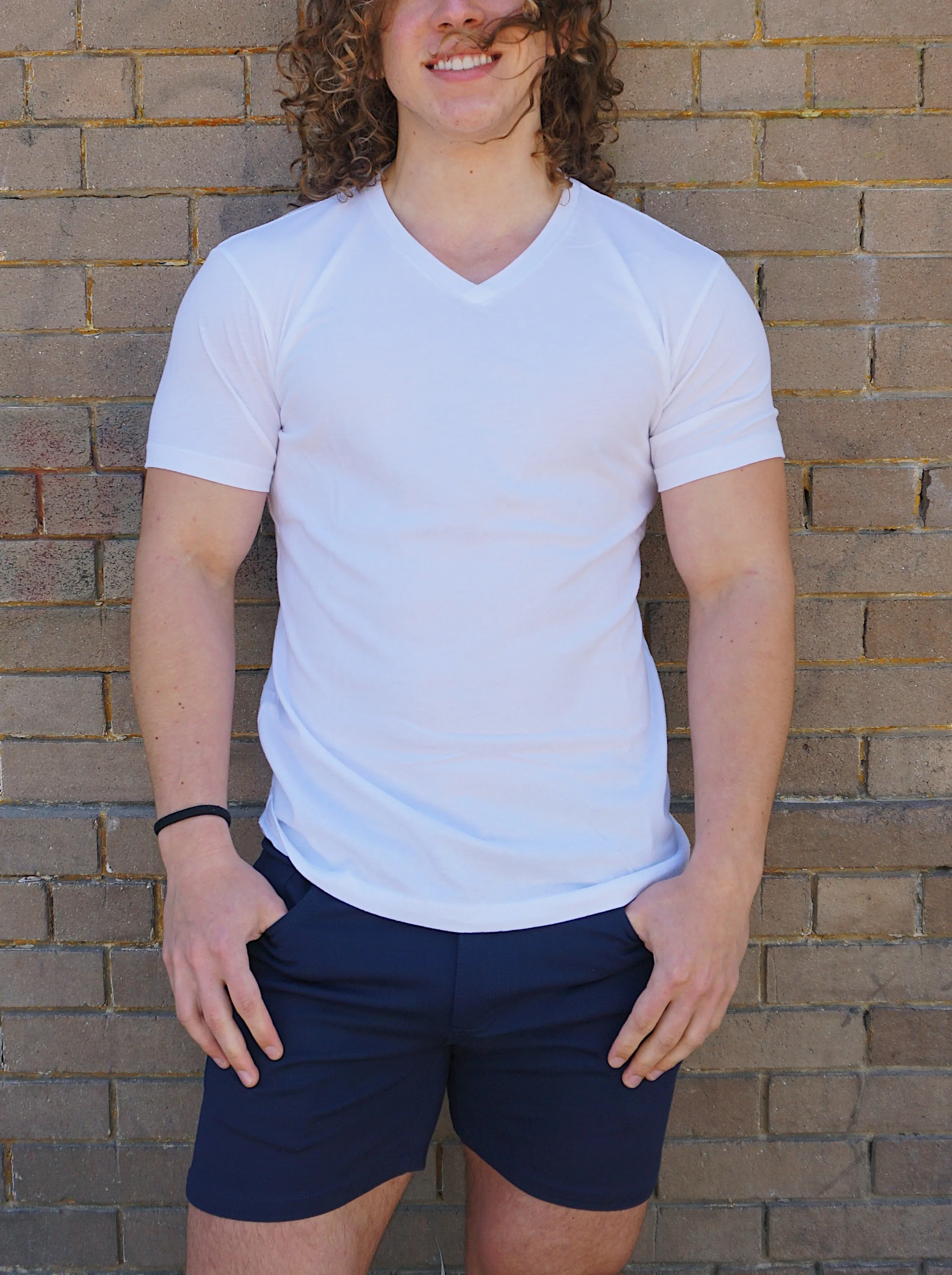 ROLO BASIC V-NECK T-SHIRT WHITE