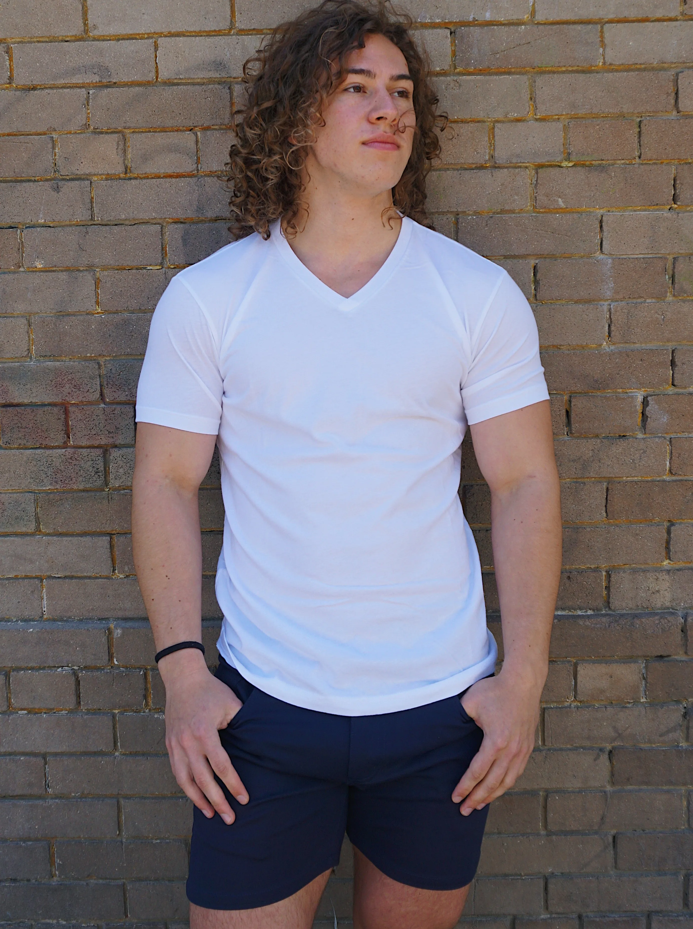 ROLO BASIC V-NECK T-SHIRT WHITE