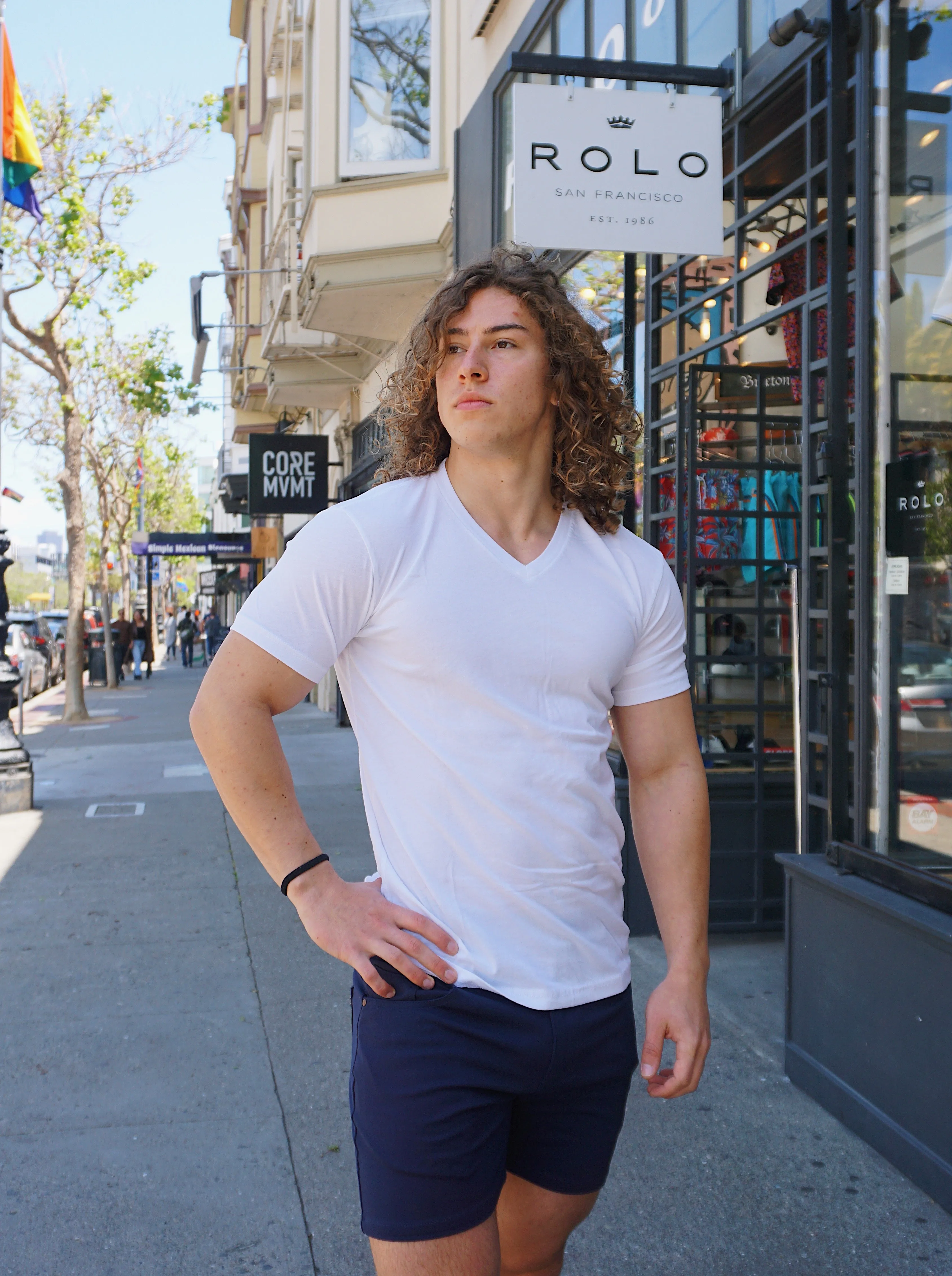 ROLO BASIC V-NECK T-SHIRT WHITE