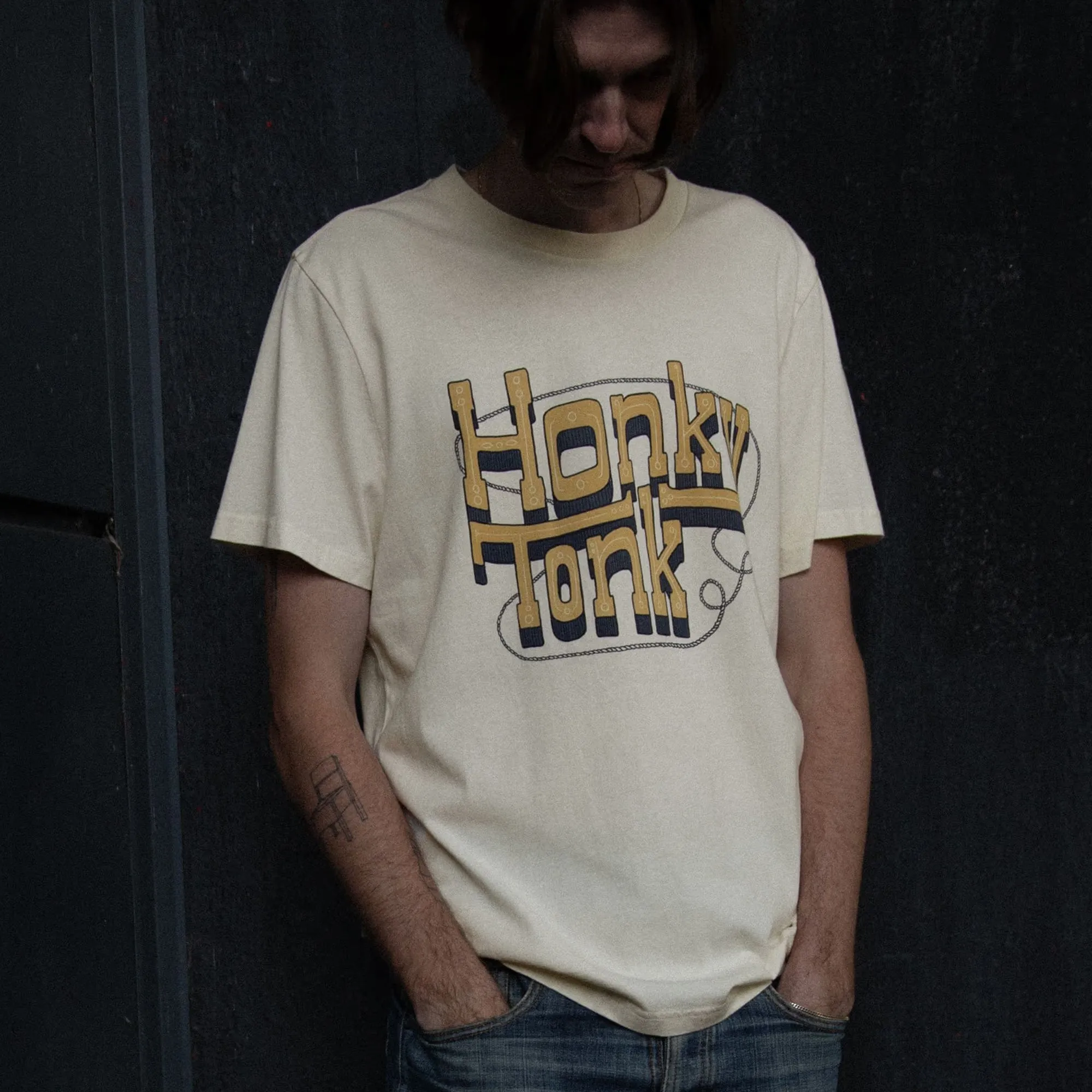 Roy Honky Tonk T-Shirt (Ecru)