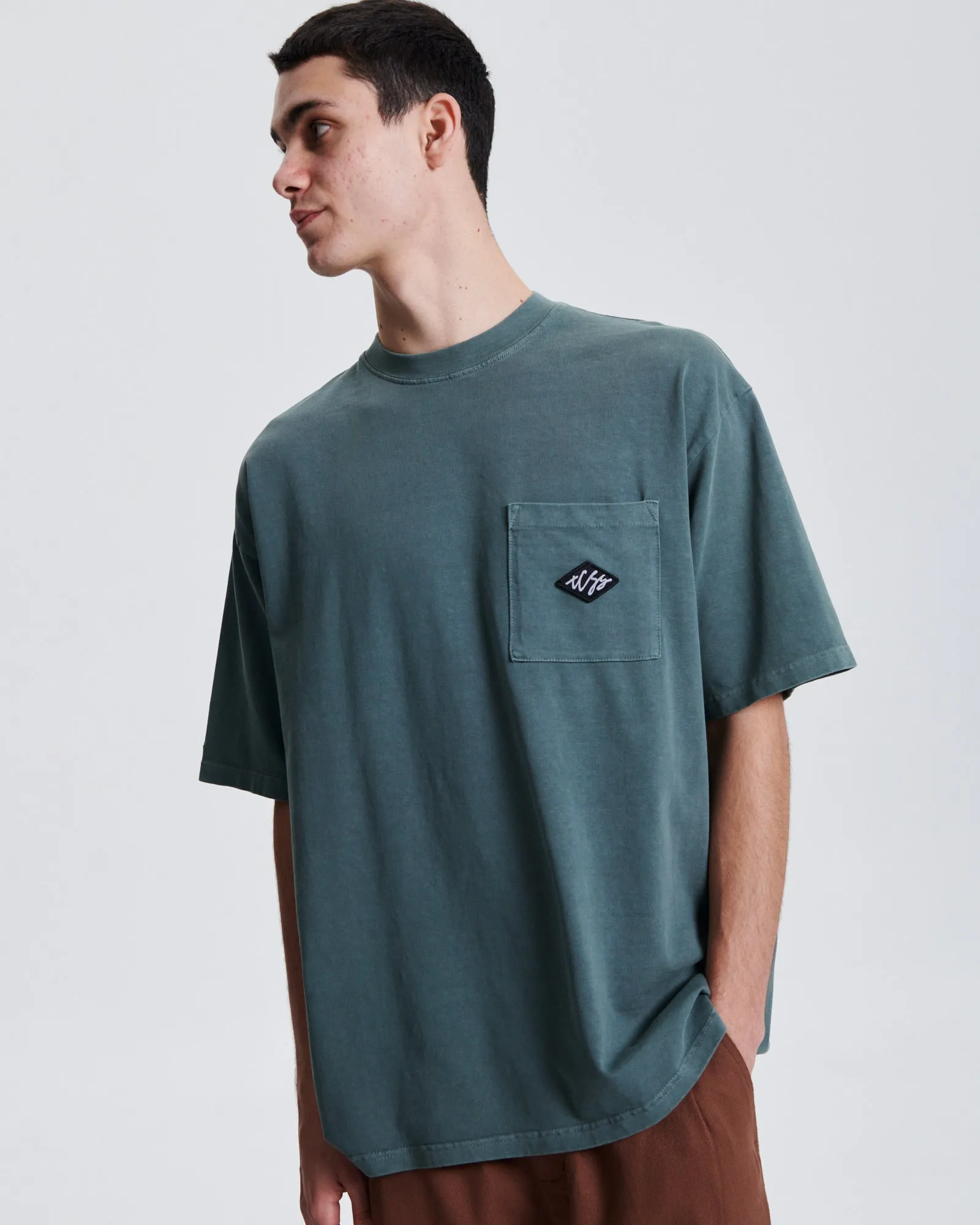 Scribble Pkt Tee - Anchor
