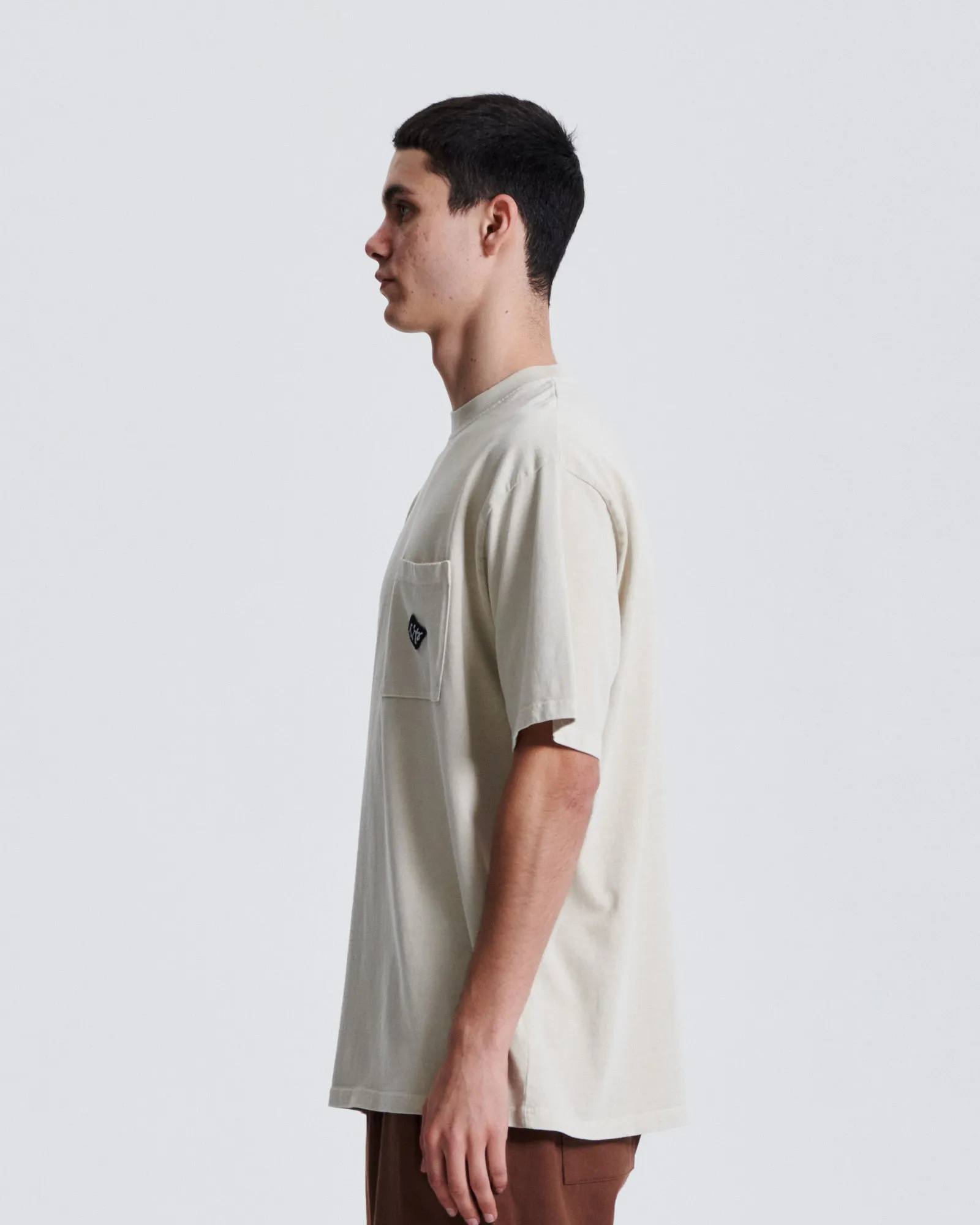 Scribble Pkt Tee - Bone