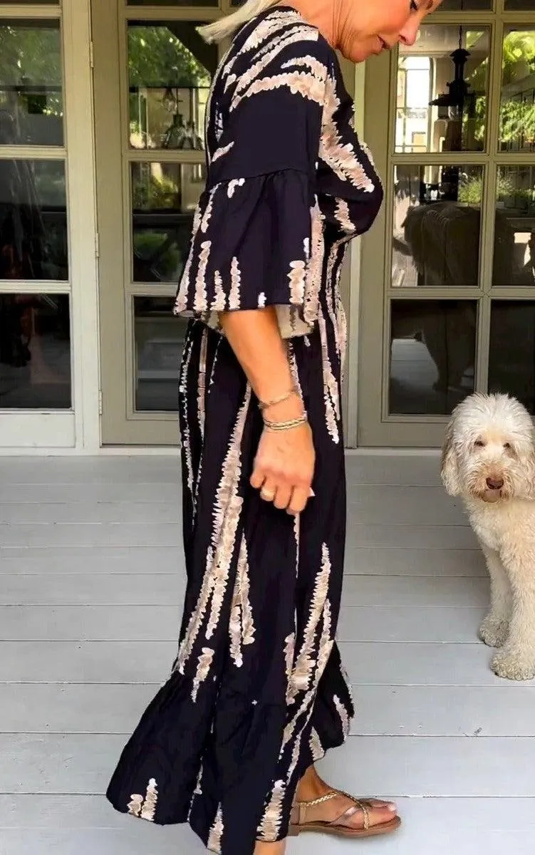 Vangie - Effortless Abstract Dress
