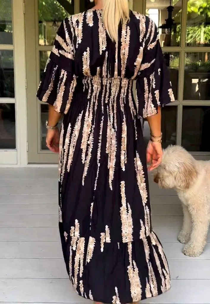 Vangie - Effortless Abstract Dress