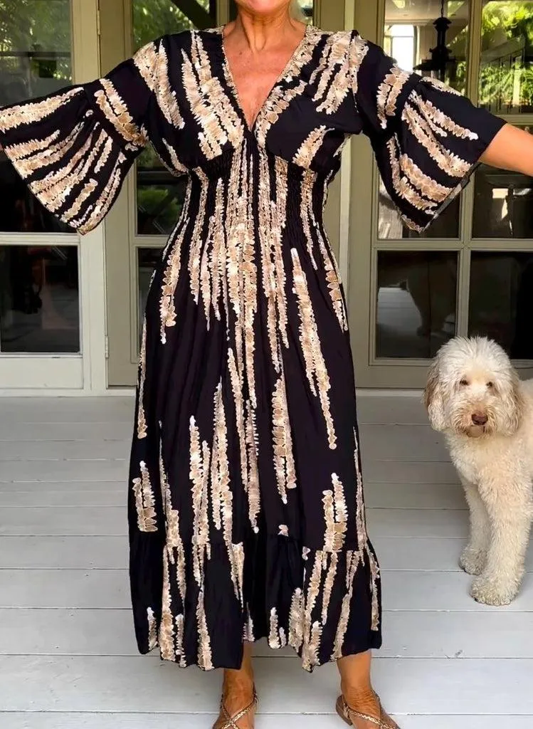 Vangie - Effortless Abstract Dress