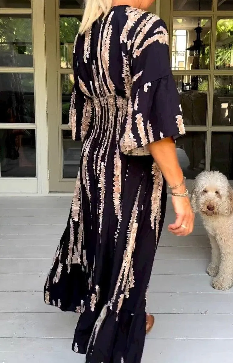 Vangie - Effortless Abstract Dress