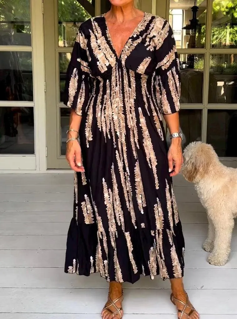 Vangie - Effortless Abstract Dress