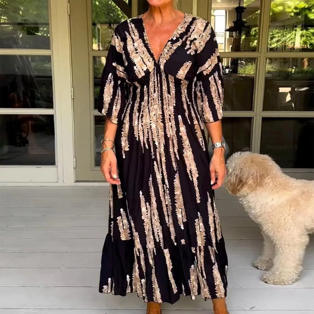Vangie - Effortless Abstract Dress