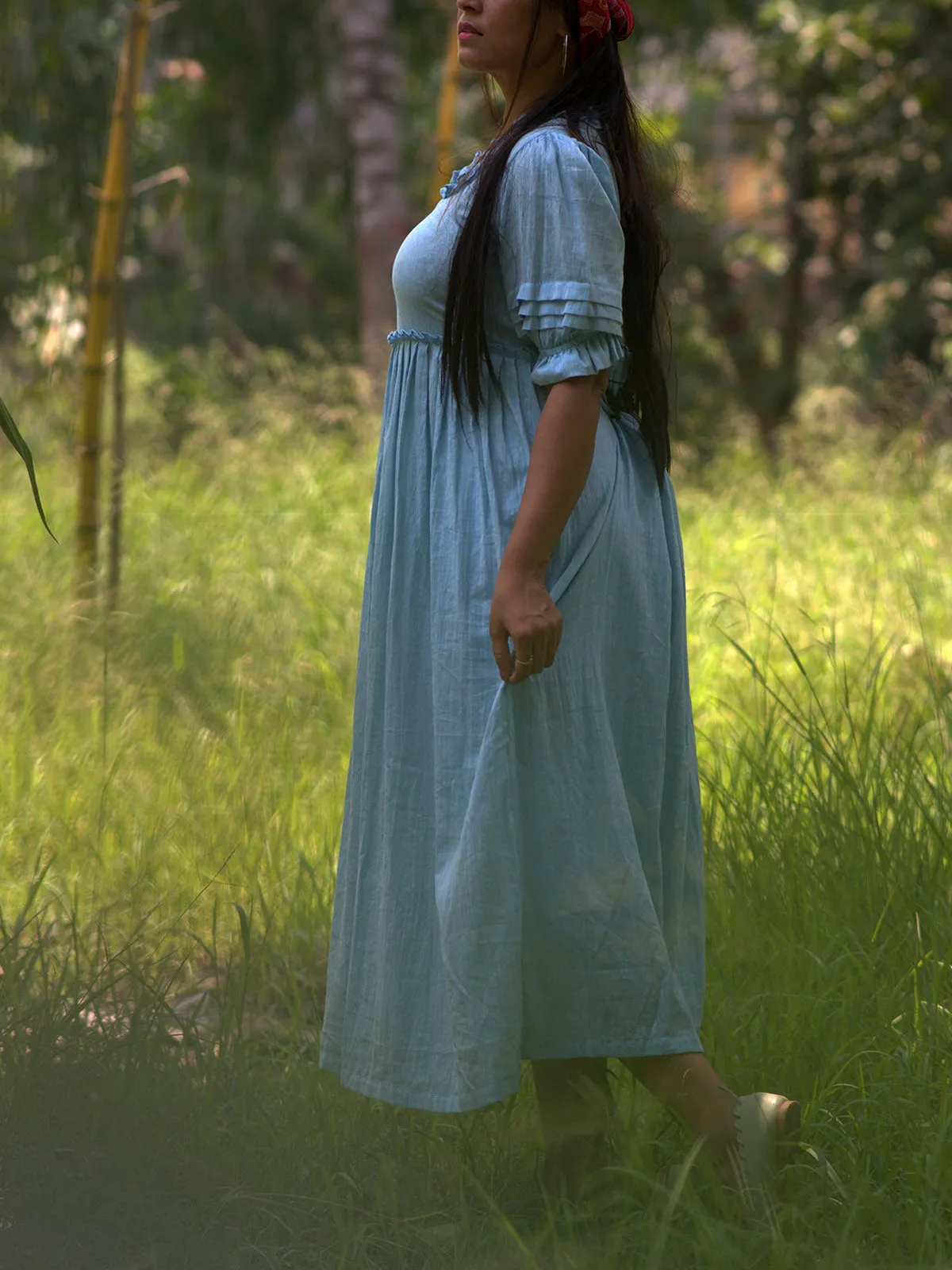 Victorian Masquerade Dress In Blue