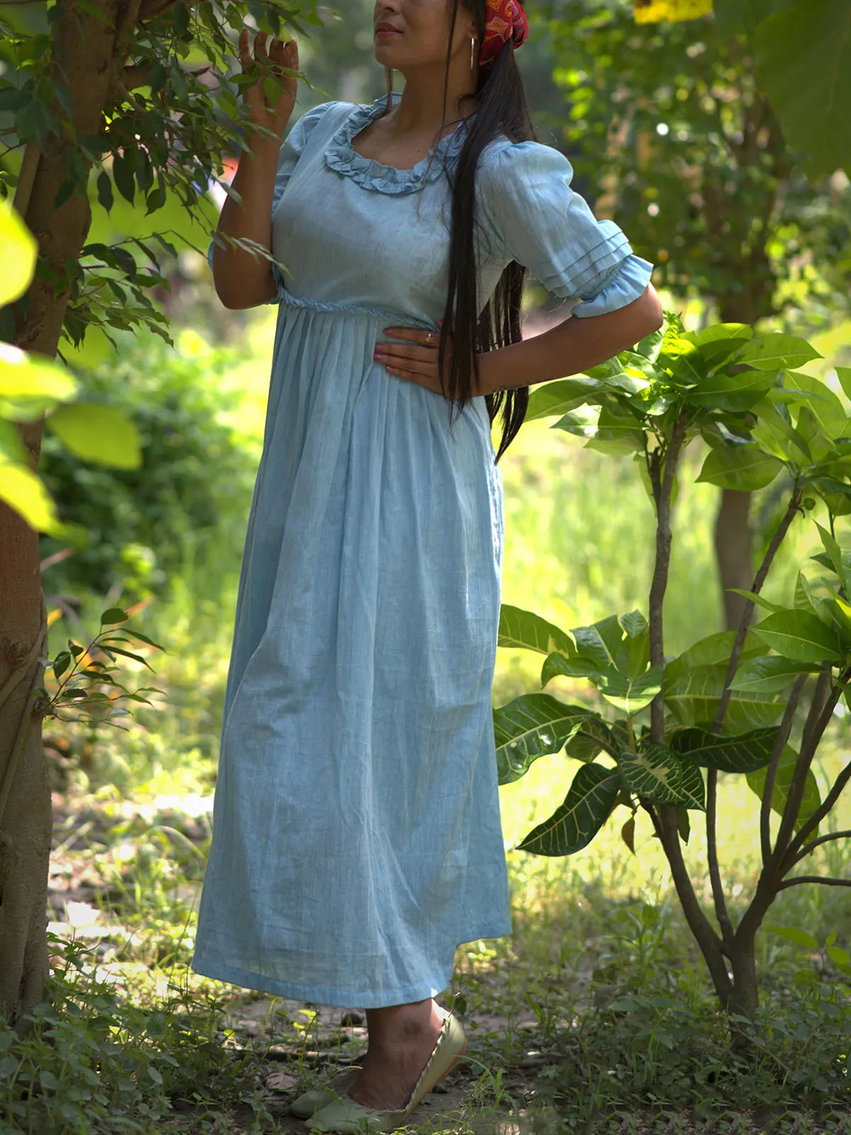 Victorian Masquerade Dress In Blue