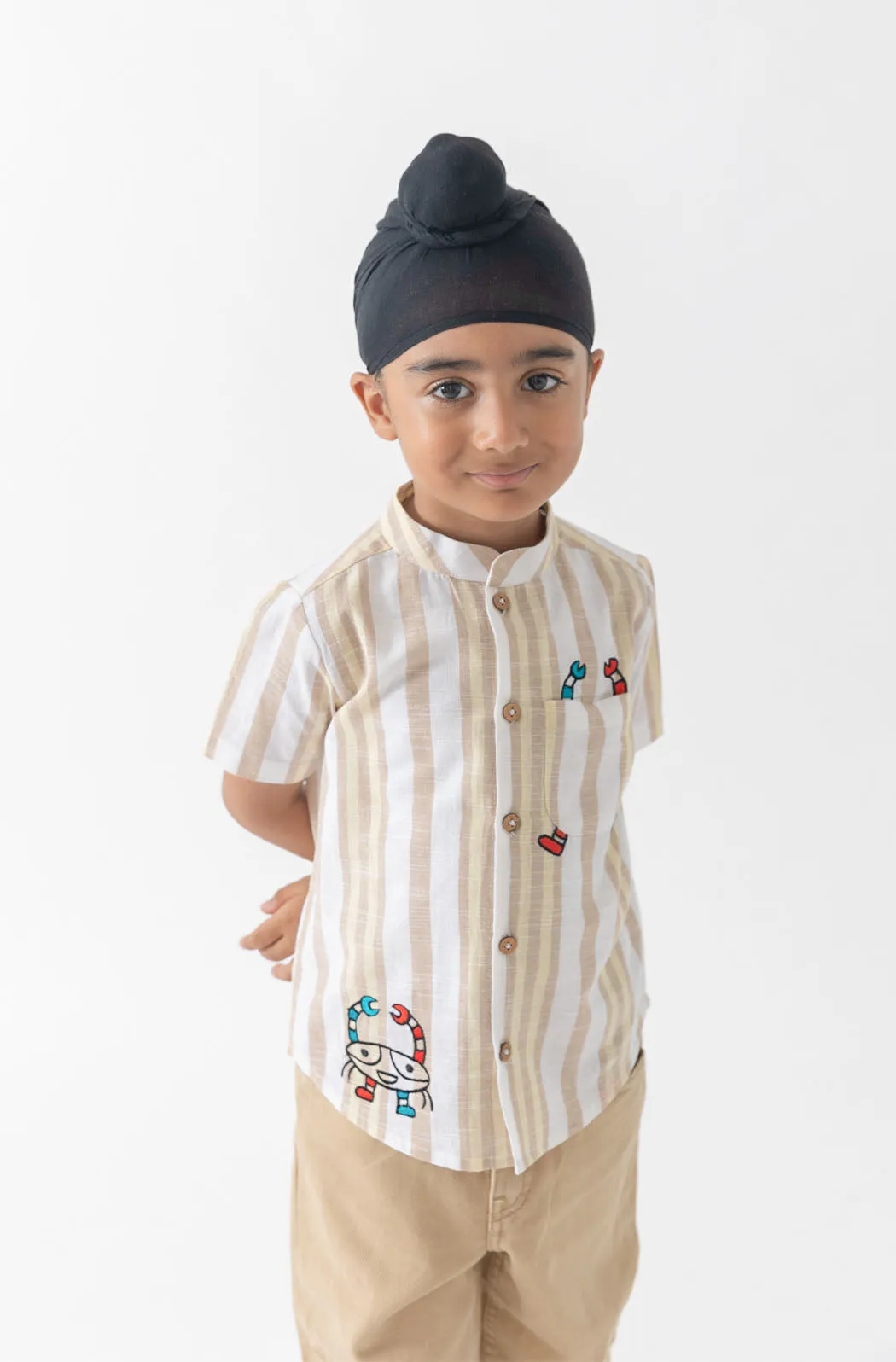 Why-so-Crabby Shirt - Cream