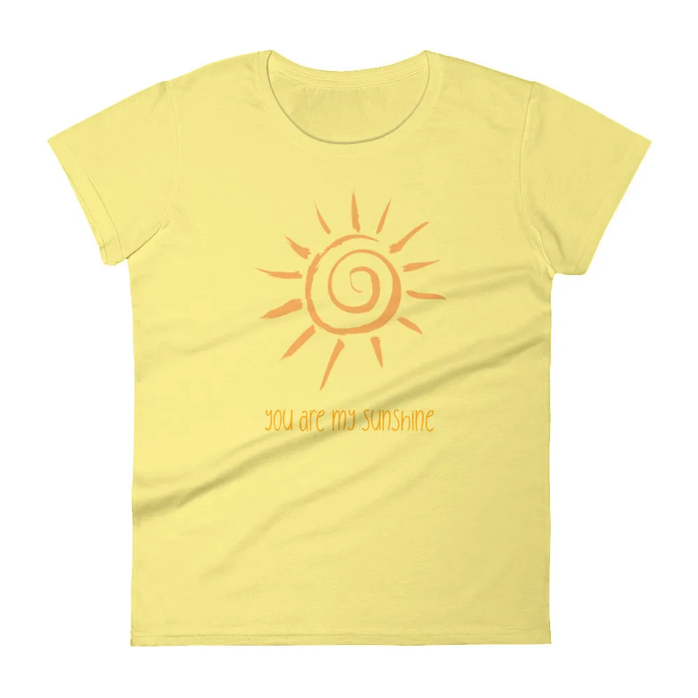 'You are my sunshine' women's short-sleeved shirt